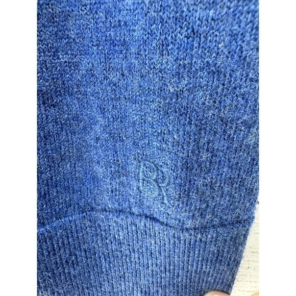 Banana‎ Republic Sweater Blue X-Large Italian Merino Yarn By Baruffa Soft Touch - Picture 5 of 9